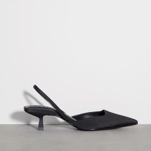Zara slingback kitten heel shoes
